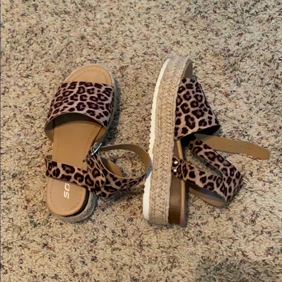Cheetah sandals